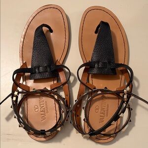 Valentino Garavani Rockstud Gladiator wrap sandals